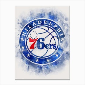 Philadelphia Sixers Paint Canvas Print