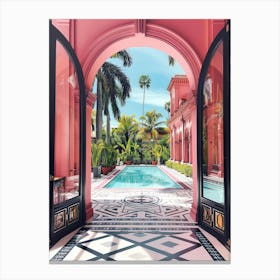 Pink Doorway 2 Canvas Print