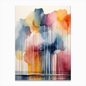 Abstract Watercolor Painting 38 Canvas Print