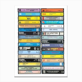 1976 Music - Cassette Print - Born in '76 Canvas Print