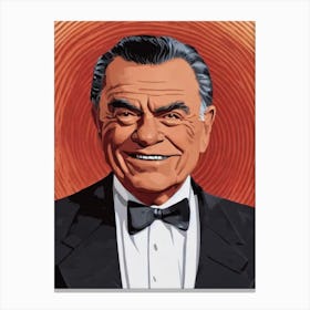 Ernest Borgnine Illustration Movies Canvas Print