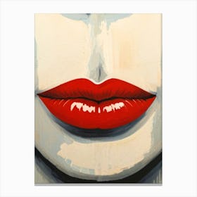 Red Lips 1 Canvas Print