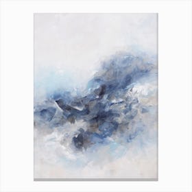Dreamy Neutral Colours Abstract Painting Canvas Print