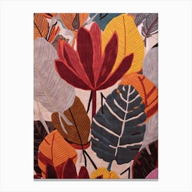 Fall Botanicals Cyclamen 2 Canvas Print