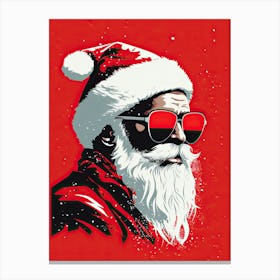 Santa Claus In Sunglasses 1 Canvas Print