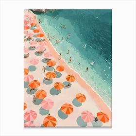 Beach Umbrellas 1 Canvas Print