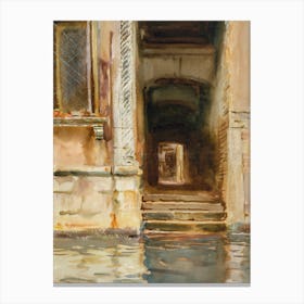 Venetian Walkway Canvas Print