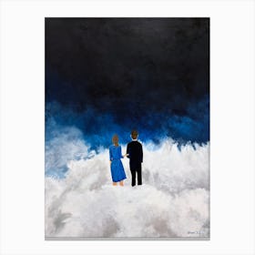 Couple In A Cloud Together Always Canvas Print