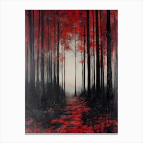 Red Forest 1 Canvas Print