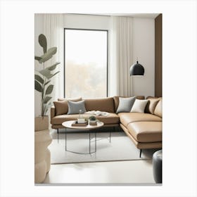 Modern Living Room Canvas Print