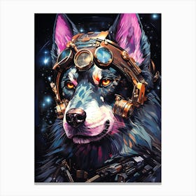 Steampunk Dog 1 Canvas Print