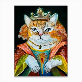 King Cat Canvas Print