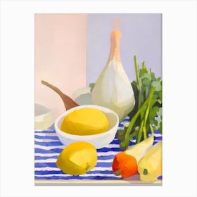 Parsnip Tablescape vegetable Canvas Print