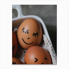 Happy Eggs 3 Canvas Print