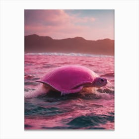Pink Sea Animal 1 Canvas Print