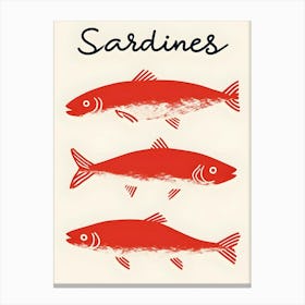 Sardines Canvas Print