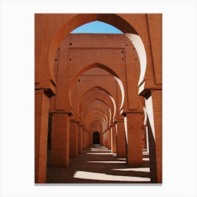 Arches In A Mosque Canvas Print