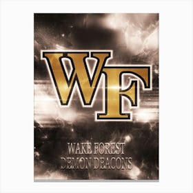 Wake Forest Demon Deacons Canvas Print