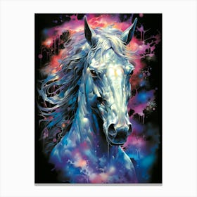 Horse In Space Canvas Print