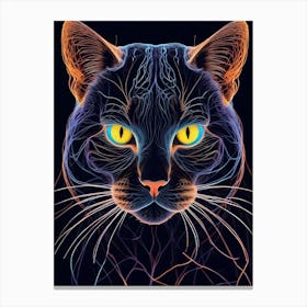 Abstract Cat 10 Canvas Print