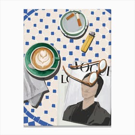 Coffee Brunch Poster Canvas Print