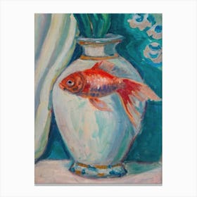 Henri Matisse Goldfish In Vase Canvas Print