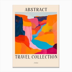 Abstract Travel Collection Poster Jordan 1 Canvas Print