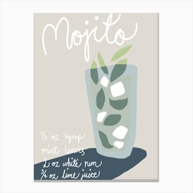 Cocktail Poster Mojito_2024859 Canvas Print