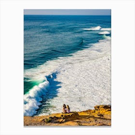 looking at ocean Canvas Print