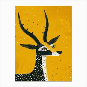 Yellow Gazelle 1 Canvas Print