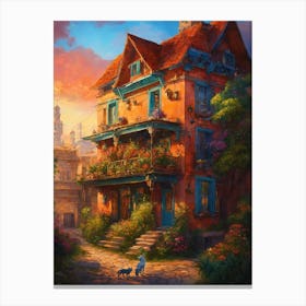 Fairy Tale House Canvas Print