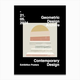Geometric Design Archive Poster 47 Canvas Print