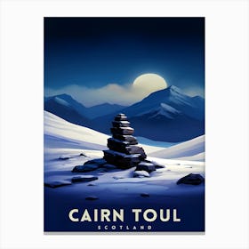 Cairn Toul Print Scottish Munro Wall Art Cairngorms National Park Decor Highland Mountains Poster Scotland Hiking Enthusiasts Gift Canvas Print