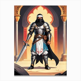 Medieval Warrior Canvas Print