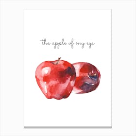 Apple Of My Eye Canvas Print