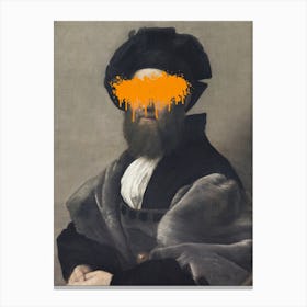 Orange Vandal Splash Canvas Print