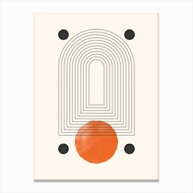 Orange Circle Canvas Print