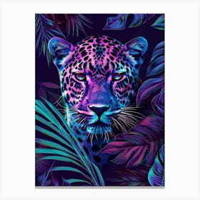 Leopard In The Jungle 41 Canvas Print