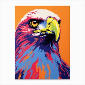 Andy Warhol Style Bird Harrier 2 Canvas Print