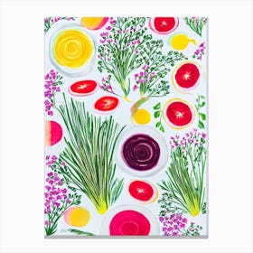 Radish Marker vegetable Canvas Print