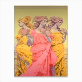 Les Muses, Greek Mythology Poster 2 Canvas Print
