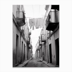 Siracusa, Italy, Black And White Photography 1 Canvas Print