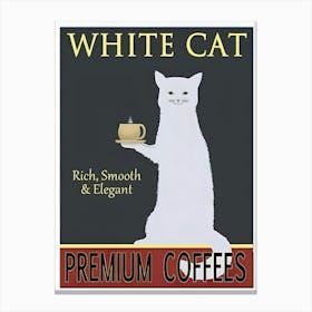 White Cat 3 Canvas Print