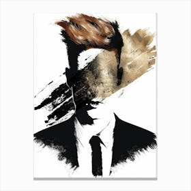 Man In A Suit 3 Canvas Print