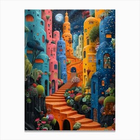 City At Night Canvas Print