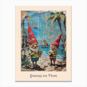 Gnomes On Tour Poster Canvas Print