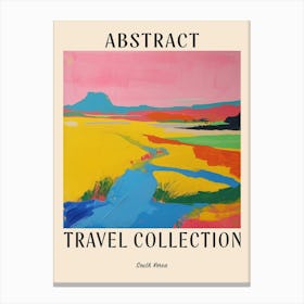 Abstract Travel Collection Poster South Korea 1 Canvas Print