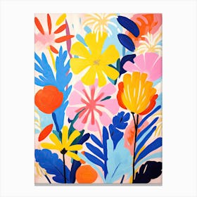 Flowers 48, Matisse style, Floral texture Canvas Print