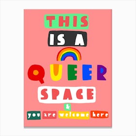 Queer Space Canvas Print