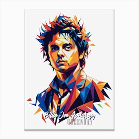 Greenday Billie Joe Armstrong 01 Portrait Music Icon Style WPAP Pop Art Canvas Print